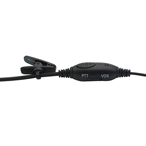 Two Way Radio Overhead Headsets Headphones with Boom Mic is Compatible with Midland GMRS FRS GXT LXT GXT1000VP4 GXT1050VP4 LXT500VP3 LXT600VP3 LXT118 LXT380 2-pin