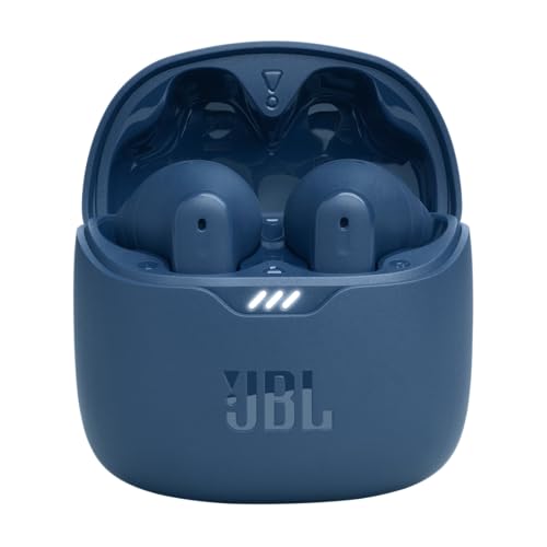 JBL Tune Flex - True Wireless Noise Cancelling Earbuds (Blue), Small | JBL Pure Bass Sound, Active Noise Cancelling with Smart Ambient, 4 mics for perfect calls, Up to 32 hours of battery life - color: Blue