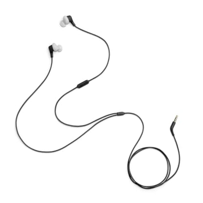 JBL Endurance Run 3 - Wired Sport Headphones - Black/Gray | FlipHook technology for versatile wearing style, IP65 dustproof and water-resistant, JBL Pure Bass Sound, Hands-free calls