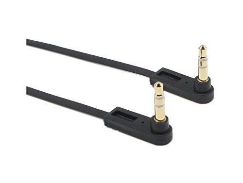 3.5mm Audio Cable, Right Angle Gold Plated 3.5mm Auxiliary Audio Stereo Male to Male Cable(0.5 Feet)