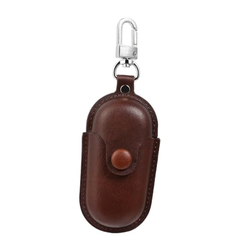 SEWACC Earphone Holder Case for in-Ear Headphones 3i, Waterproof Earbuds Storage Bag with Anti-Lost Dustproof Cover for Travel and Camping, Dark Brown