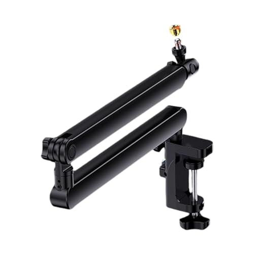 Functional Metal Mic Stand with Cable Management Systems Perfect for Live Broadcast Vocal Adjustable Boom Arm