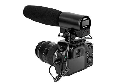 BOYA BY-DMR7 On-Camera Shotgun Microphone with Integrated Flash Recorder & Headphone Output - style: BY-DMR7
