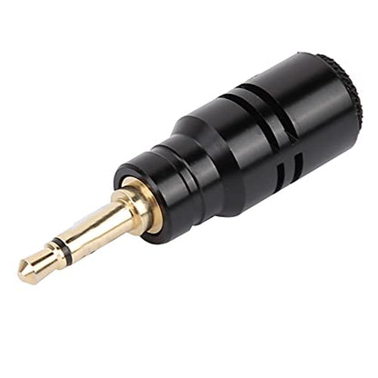 Portable Mini Microphone, 3.5mm External Mic for Smartphone Tablet Camera Recording, Omnidirectional Clip On Lapel Mic for Video Interview Vlog
