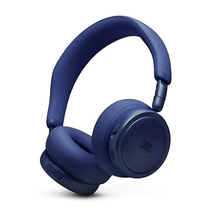 JBL Live 680NC - Noise Cancelling Headphones - Blue | JBL Signature Sound with Hi-Res Audio wired and wireless, True Adaptive Noise Cancelling 20, real time calibration - color: Blue