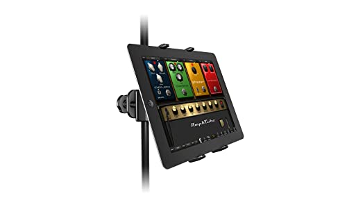 IK Multimedia iKlip Xpand Tablet Holder for mic Stands, fits iPad and Android Tablets Between 7" to 12.9" with an Adjustable 360° Swivel and Soft-Touch fit - size: Tablet