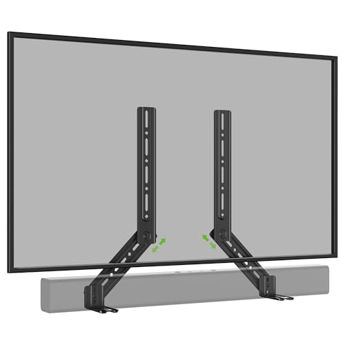 USX MOUNT Soundbar Mount, Sound Bar Mount for Mounting Above or Under TV, Fits Most of Sound Bars Up to 16 Lbs, with Detachable Extension Plates - size: Soundbar Mount up to 16 lbs