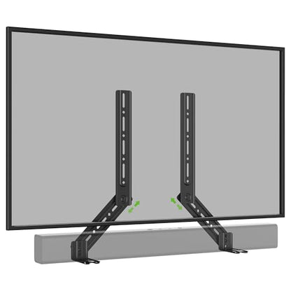 USX MOUNT Soundbar Mount, Sound Bar Mount for Mounting Above or Under TV, Fits Most of Sound Bars Up to 16 Lbs, with Detachable Extension Plates - size: Soundbar Mount up to 16 lbs