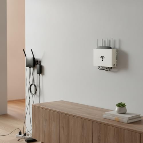 Wall-Mounted Audio-Visual Component Shelf, Carbon Steel Media Storage Rack in White, Fits 9.8 or 11.8 Inch Devices - size: 9.84 x 2.36 x 6.69 in