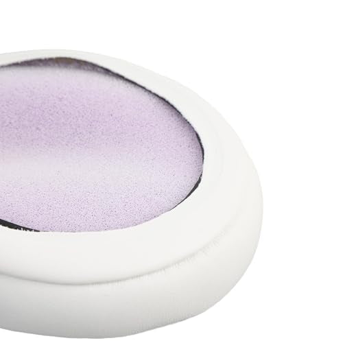 Replacement Ear Pads for ATHM50X M40X M30X M50, Comfortable Protein Leather Headphone Cushions, Sound Insulation Earpads for Studio Headphones, White Purple - color: White Purple