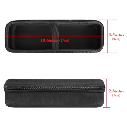 Geekria for Creators Microphone Case, Mic Carrying Case, Travel Protective Bag with Cable Storage Compatible with TONOR TW630, TW620, Dolphin MCX10, MCX20, Gemini Sound GMU-M100 (Black)