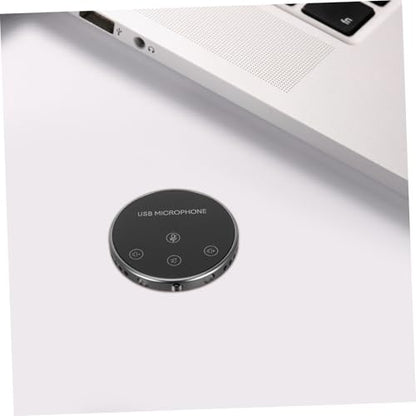 Omnidirectional USB Microphone for Live Recording and Game Chatting Compact Desktop Mic for Laptop and Meetings Easy to Use and Portable