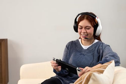 Turtle Beach Airlite Fit Wired Gaming Headset for Nintendo Switch 2, Lite | Also works with Nintendo Switch OLED, Flip-to-Mute Mic, Comfortable Ear Cushions, 40mm Speakers, Lightweight, White & Black - color: White & Black