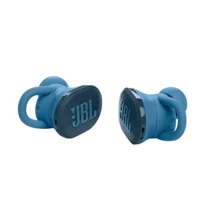 JBL Endurance Race TWS - Active Sport Earbuds - Blue | JBL Pure Bass Sound, Up to 30 hours of battery life, Enhancer and Twistlock design support your active lifestyle