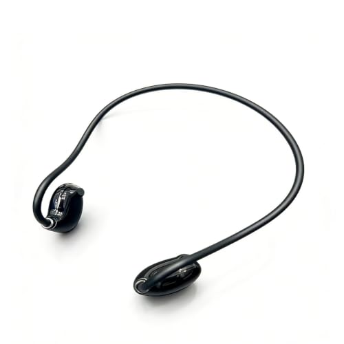 Open Ear Air Conduction Neckband Headphones Bluetooth 5.3, Ultra Low Latency Gaming Wireless Earbuds, 8H Playtime 15g Lightweight Ergonomic Sports Headset with 3D Surround HiFi Stereo Black - color: Black