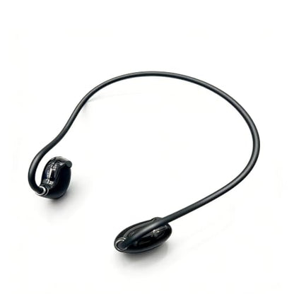 Open Ear Air Conduction Neckband Headphones Bluetooth 5.3, Ultra Low Latency Gaming Wireless Earbuds, 8H Playtime 15g Lightweight Ergonomic Sports Headset with 3D Surround HiFi Stereo Black - color: Black