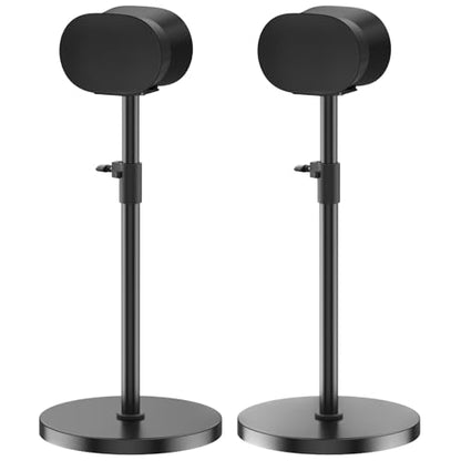 Heavy Duty Speaker Stand for Sonos Era 300 Stand, Adjustable Height 33"-42" for Sonos Era 300 Floor Stand with Cable Management Hold up to 30 Lbs for Sonos Era 300 Speaker, 2 Pack - size: Floor Stand-2 Pack