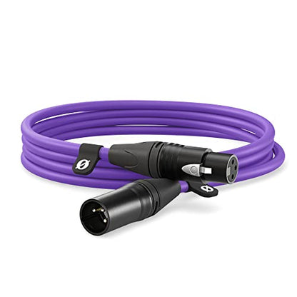 RØDE XLR-3 Premium XLR Cable (3m, Purple) - color: Purple
