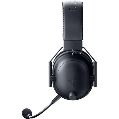 Razer BlackShark V2 Pro Wireless Gaming Headset, 70 Hr Battery, Black | Detachable Mic, Pro-Tuned FPS Profiles, 50mm Drivers, Noise-Isolating, Memory Foam Earcups, PC, PS5, Switch 2, Bluetooth 5.2 - color: Black, style: Gen 2