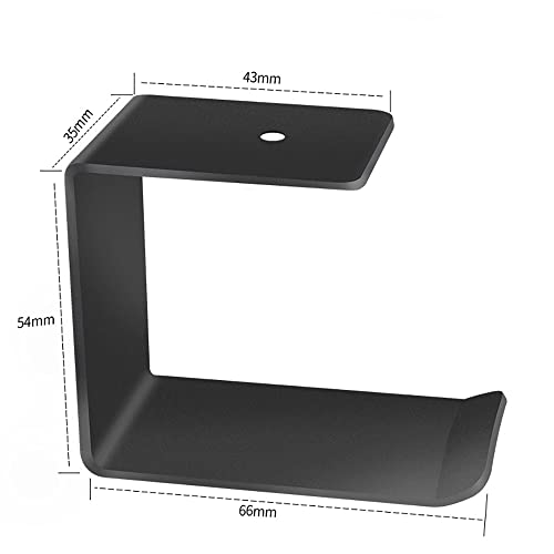 Aluminum Under-Desk Headphone Hanger with Strong Adhesive (2 Pack, Silver) | Keeps Headphones Off the Desk, VHB Adhesive Holds 5 lb, Curved Support Helps Prevent Headband Creases, Fits Gaming Headsets - color: Silver-2Pack