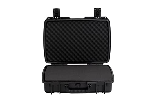 MEIJIA Premium Waterproof Hard Camera Case,Hard laptop Case, Hard Case with customizable fit foam,Full Protection with Light&Convenient Design,20.01"x14.7"x5.75",Elegant Black - size: 20.01"x14.7"x5.75"