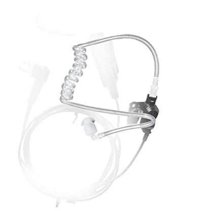 Acoustic Ear Tube Earpiece Replacement - Air Acoustic Coil Tube Headset Replacement Parts，Secret Service Earpiece,Fake Fbi Security Radio Earpiece (Clear)