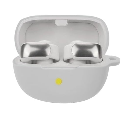 Silicone case for The New Bose Ultra Open Earbuds 2024, Shockproof case for Bose Ultra Open Earbuds 2024 with Carabiner and Wrist Strap. (White) - color: White