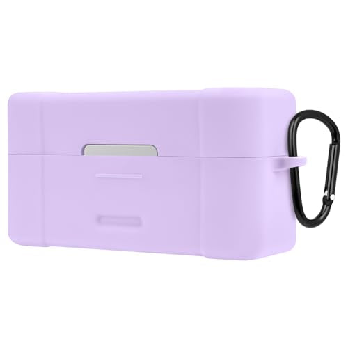 Geekria for Creators Microphone Case Cover Compatible with DJI Mic 2 Charging Case, Mic Silicone Protective Case Skin, Soft Microphone Travel Charging Case Sleeve (Purple) - color: Purple