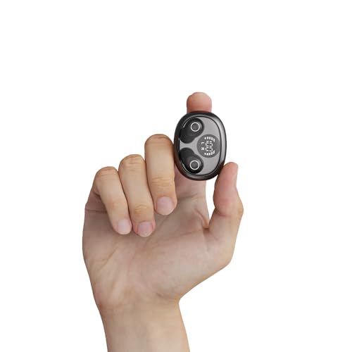Mini Invisible Sleep Wireless Bluetooth Headphones,Mini Invisible Silicone Sleep Earbuds for Side Sleepers,Invisible Headphones, Bluetooth Headset, for Music, Work, Study (Black) - color: Black