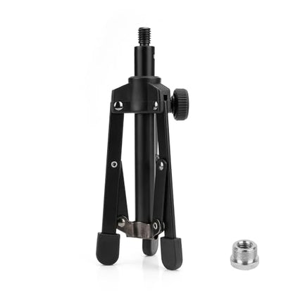 Geekria for Creators Tabletop Tripod Mic Stand Compatible with JBL Wireless Two, Sennheiser E835, E835-S, Audio-Technica ATM510 Microphones, Desktop Mic Stand with Foldable Non-Slip Feet