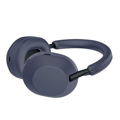Silicone Headphones Headband Covers Replacement Headband Sleeve with Zippers for WH1000XM6 Headsets Silicone Headphone Cushion - color: Navy Blue
