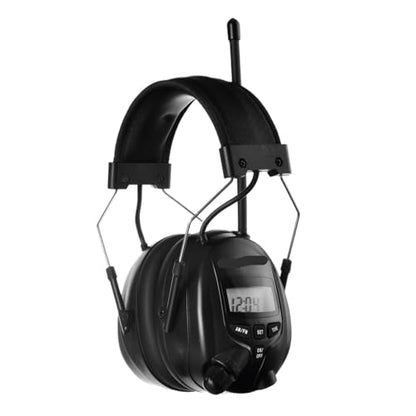 Over Ear Headphones, Equipment with Digital Display Screen | 25dB sound adjustment layout, soft inner cushion for daily wearing(Purple) - color: Purple