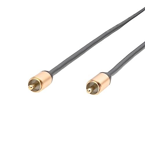 Upgraded Audio Video Cable,RCA Coaxial Cable with Male to Male 24K Gold Plated Plug,Video/Audio AV Extension Shielded Cord for Subwoofer Rear View Parking Camera (3m/10ft) - size: 3m/10ft