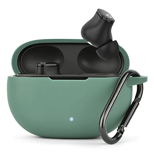 AIRSPO Silicone Case Compatible with Beats Studio Buds Case 2021 Soft Protective Cover for Beats Wireless Earbuds with Keychain (Cactus Green) - color: Cactus Green