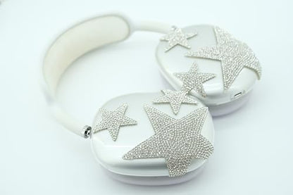 Star Bling Case Cover for AirPods Max Headphones(2024/2020)(USB-C/Lightning),Clear Soft TPU Anti-Scratch Ear Pad/Ear Cups/Headband Case Transparent Accessories for Apple AirPods Max - color: Star