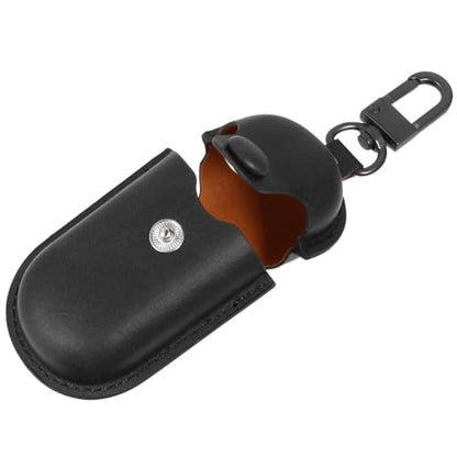 SHOWERORO Waterproof Earphone Case for Earbuds 3I, Scratch-Proof Headset Storage Bag with Dustproof Holder for Camping, Chic Black Protective Earphone Organizer