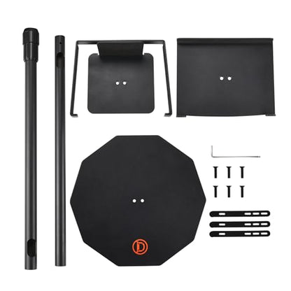 Dual Orientation Floor Stand for Sonos Five | Vertical or Horizontal Speaker Mount | Height Adjustable (25.6” - 40.2”) | Heavy Duty 6mm Steel, 44lb Load Capacity