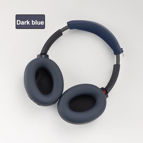 Aiivioll 3 Set Case Cover for Sony WH-1000XM4/WH-1000XM3 Headphones, 1000XM4/1000XM3 EarPad Cover/Ear Cover/Headband Cover Protector, Sweat Proof Soft Silicone Headphones Accessories (Blue) - color: Blue