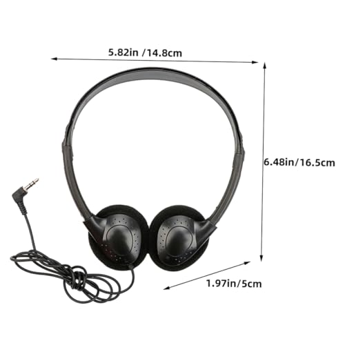 Happyyami Wired Noise Reduction Headset for Tablet Ergonomic Over Ear Headphones Lightweight and Comfortable Design for Long Use Durable and Practical for Home Office Work