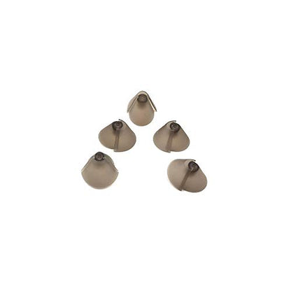 GN Resound Sure Fit Hearing Aid Standard Receiver Tulip Domes Dark Gray Split Ear Rub Piece Comfortable BTE Hearing Amplifier PSAP Kit Ear Tips Invisible, Perfect for Open Air (Open fit)(5 pcs) - size: 5 Count (Pack of 1)
