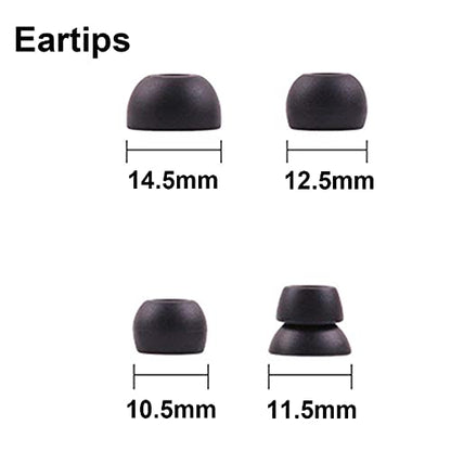 PB3 Earbuds Replacement Tips Ear Pads Compatible with Monster Beats Dr. Dre Beats Powerbeats3 Powerbeats2 Powerbeats1 Wireless Stereo Headphones- 4 Pairs(Black)
