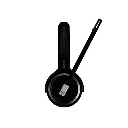 Sennheiser SDW 5034 (507008) - Single-Sided (Monaural) Wireless DECT Headset for Softphone/PC & Mobile Phone Connection Dual Microphone Ultra Noise Cancelling, Black