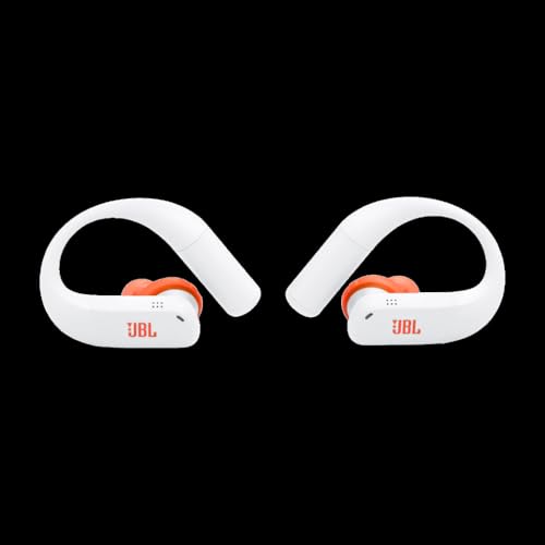 JBL Endurance Peak 4 True Wireless Noise Cancelling Sport Earbuds Bundle with gSport Case (White) - color: White