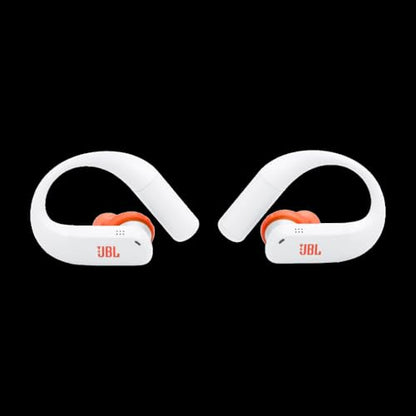 JBL Endurance Peak 4 True Wireless Noise Cancelling Sport Earbuds Bundle with gSport Case (White) - color: White