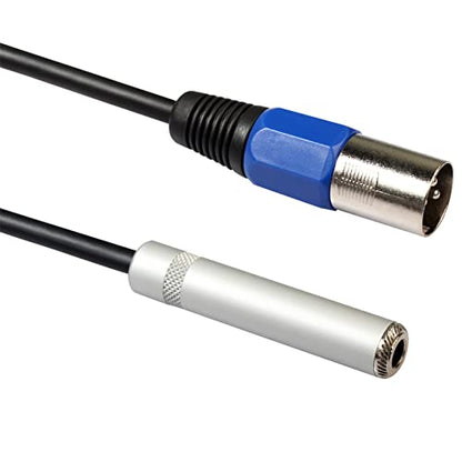 1/4 to XLR Cable,Balanced 1/4inch Female to XLR Male Stereo Audio Adapter,Quarter Inch/TRS to XLR Male Connector, 500231109