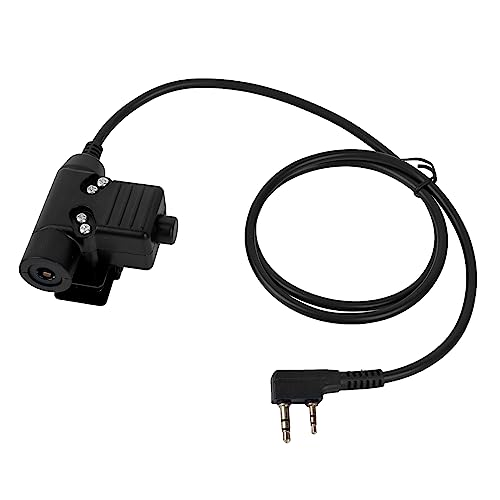 Walkie Talkie Earpiece Behind The Head Over Ear Radio Headset Headphone with Boom Mic U94 PTT Compatible for Baofeng Kenwood UV-5R BF-F8HP 888S