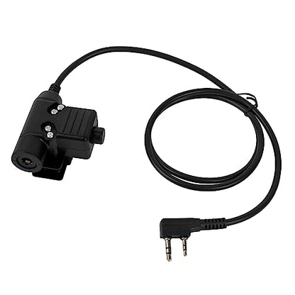 Walkie Talkie Earpiece Behind The Head Over Ear Radio Headset Headphone with Boom Mic U94 PTT Compatible for Baofeng Kenwood UV-5R BF-F8HP 888S