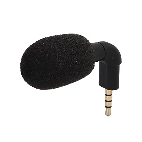 Zopsc Mini Directional 3.5mm Jack Microphone 360° Surround Sound, Portable Audio Mic for Smartphone, Video Recording, Voice Chat, Plug & Play