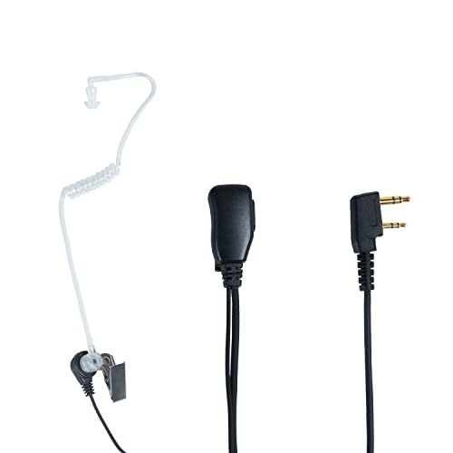 Covert Acoustic Tube Headset for Baofeng UV-5R BF-888S BF-F8HP BF-F9 TK-2107 TK-3107 RT7 RT21 Walkie Talkie Two Way Radio 10 Pack