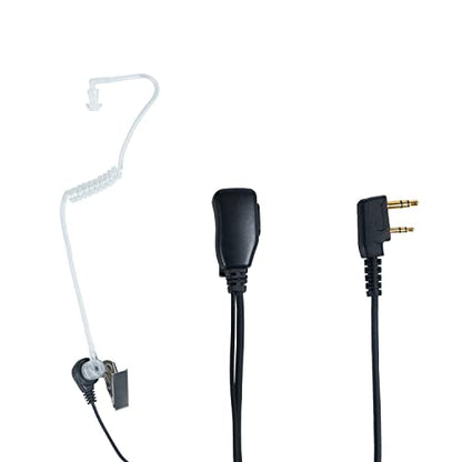 Covert Acoustic Tube Headset for Baofeng UV-5R BF-888S BF-F8HP BF-F9 TK-2107 TK-3107 RT7 RT21 Walkie Talkie Two Way Radio 10 Pack